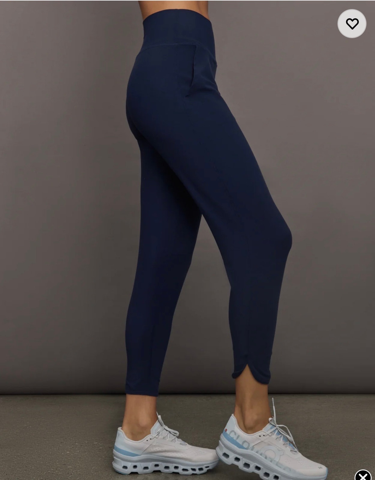 Carbon38 Jogger In Melt Navy Blazer High Rise Tulip Hem Pants Leggings Size Xs